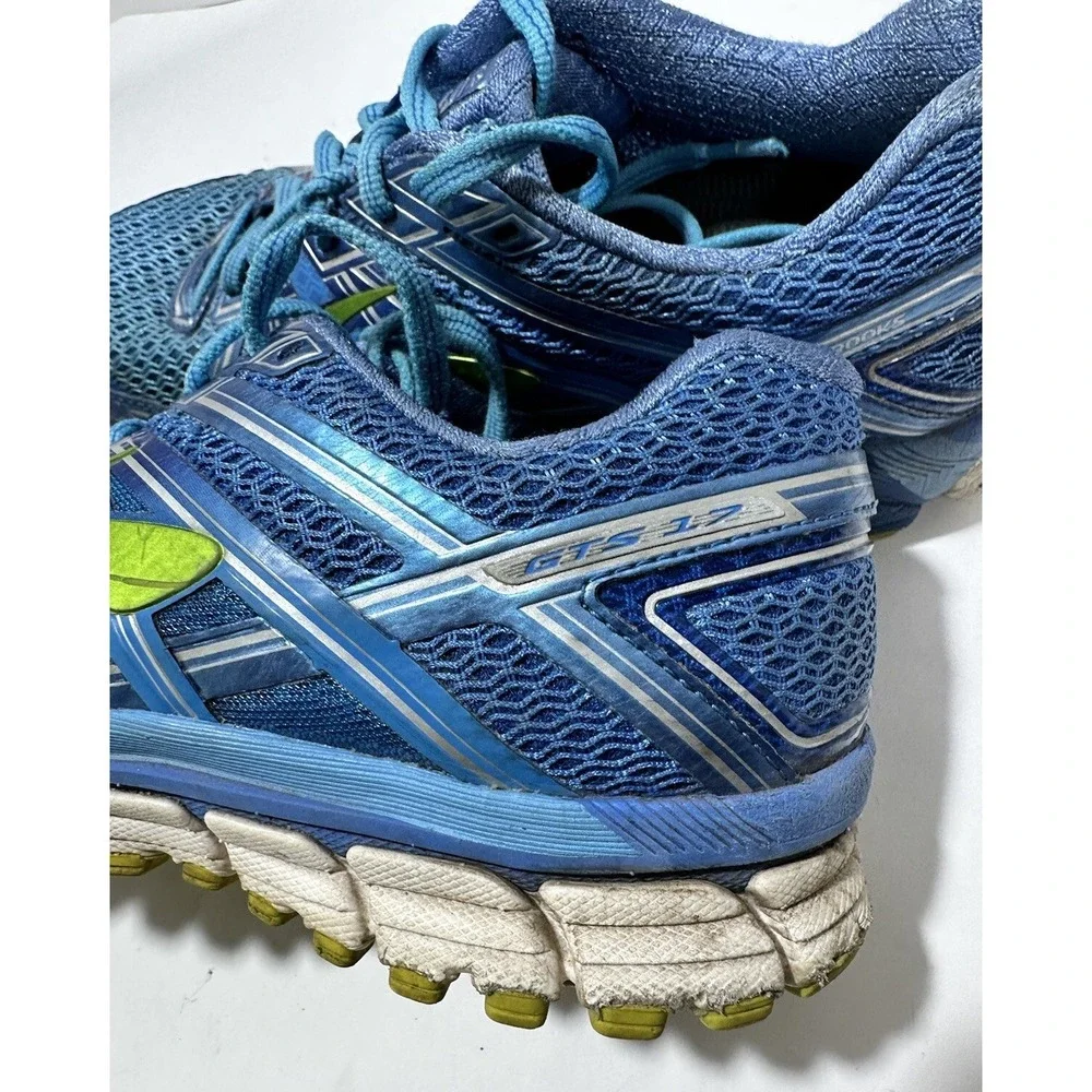 Brooks Adrenaline GTS 17 Womens 9.5 Sneakers Running Shoes Blue Green‎